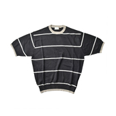 套头衫 现货授权HERILL 条纹短袖 Pullover 26SS LinenborderSS
