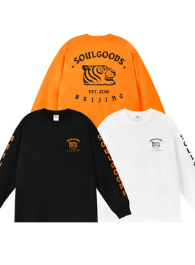 SOULGOODS灵魂虎官方 Classic Logo L/S Tee 经典图案长袖T恤26SS