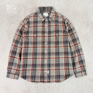 现货授权MADNESS VTG HEAVY TWILL BDSHIRT复古重磅斜纹衬衫26FW