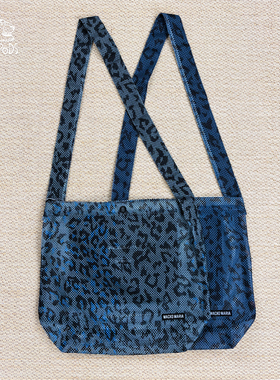 现货WACKO MARIA SPEAK EASY / LEOPARD BAG 豹纹网眼单肩包26SS