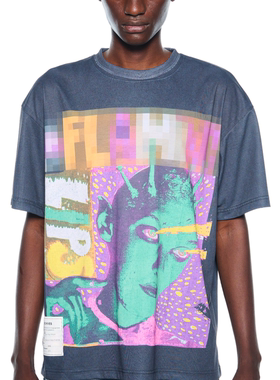 现货TOLQ Trompe loeil Mosaic T-shirts 马赛克图案短袖T恤26SS