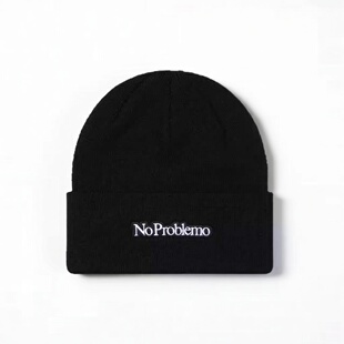 现货授权No Mini Beanie 保暖针织帽25FW Problemo