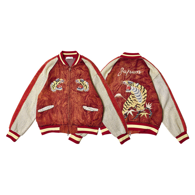 现货授权TOLQ Knit Souvenir Jacket 刺绣棒球服外套25FW