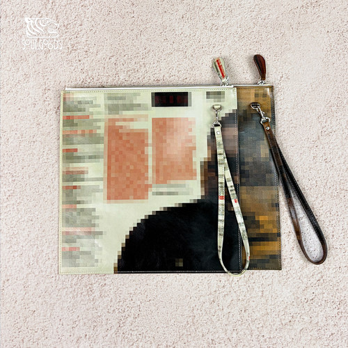 现货TOLQ Trompe l'oeil Jacket Clutch Bag视错觉唱片手拿包26AW