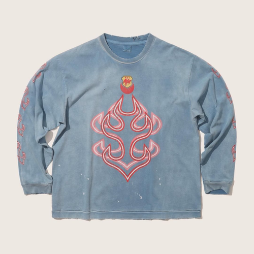 现货授权961 Apparel Samurai Blue Long Tee 武士蓝长袖T恤26SS