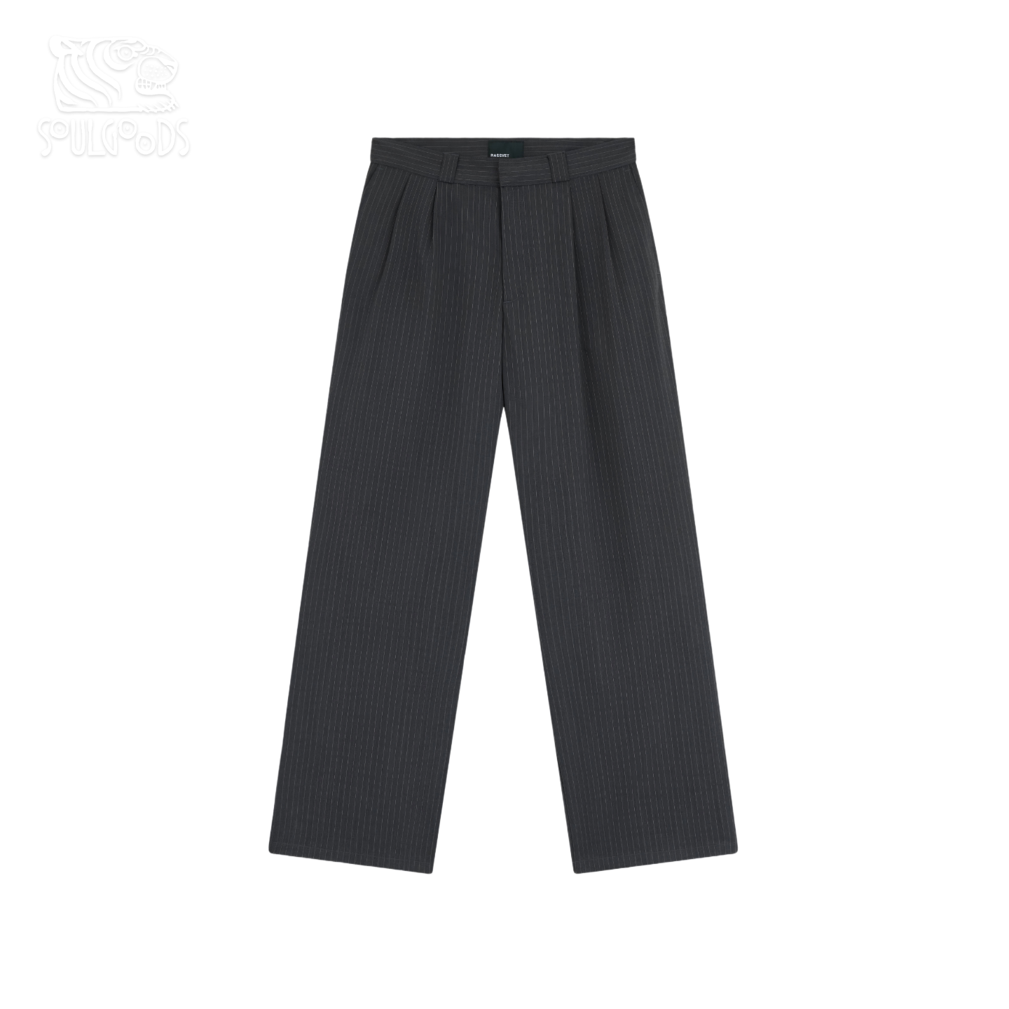 现货授权RASSVET CHINO PANTS WOVEN 细条纹斜纹棉布休闲裤26SS图片