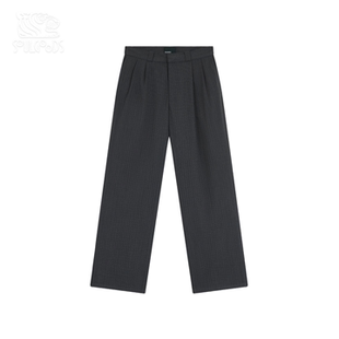 现货授权RASSVET CHINO PANTS WOVEN 细条纹斜纹棉布休闲裤26SS