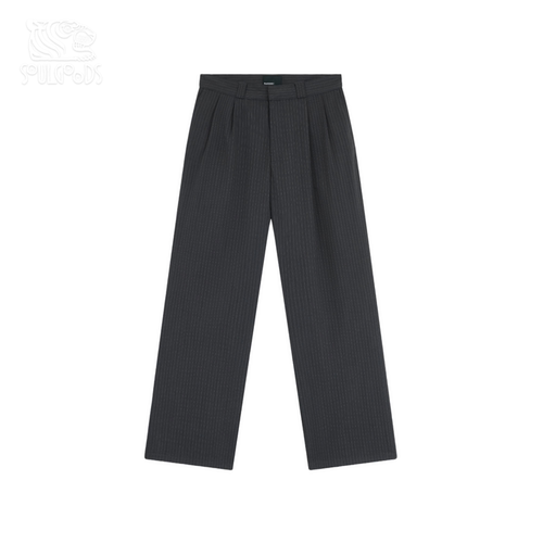 现货授权RASSVET CHINO PANTS WOVEN 细条纹斜纹棉布休闲裤26SS