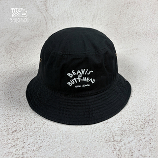 现货授权DELUXE x BEAVIS AND BUTT HEAD HAT 水洗刺绣渔夫帽26SS