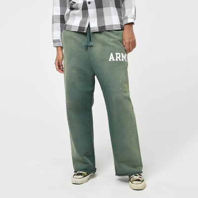 现货授权BOWWOW ARMY SWEAT PANTS 复古做旧宽松休闲运动裤25FW