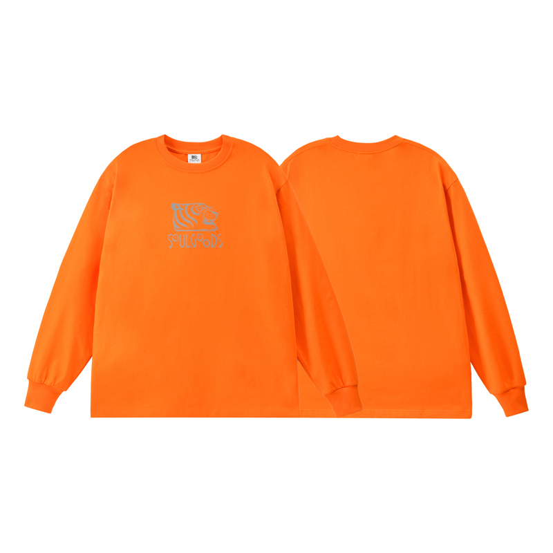 SOULGOODS反光TIGO印花长袖T