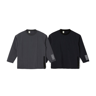 现货授权N.HOOLYWOOD CREWNECK LONG SLEEVE 落肩圆领长袖T恤25SS