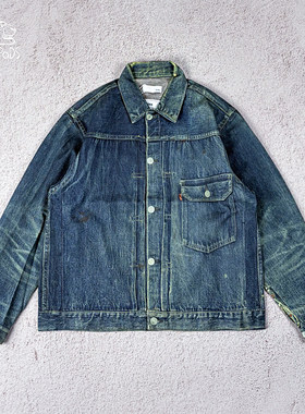 现货授权TOLQ Trompe loeil Denim Jacket 做旧水洗牛仔外套25FW