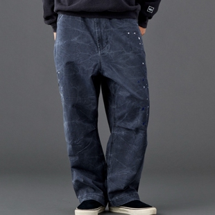 现货Liberaiders CHINO PAINTER PANTS 泼墨做旧 褶痕 工装裤26SS