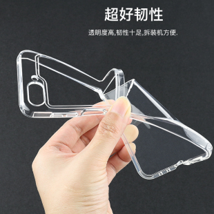 简约高清透明中轴连接软壳适用于三星ZFlip5手机壳zflip4保护套zflip6折叠屏W24 FE防摔壳 W25Flip硅胶zflip7
