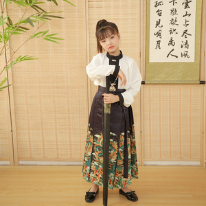 2024夏季儿童马面裙女童汉服半身裙中国风新中式日常改良版半身裙