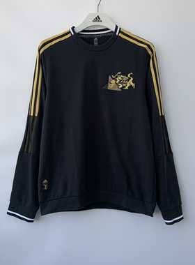 光雨体育--阿迪达斯 尤文图斯 男子 麒麟足球针织套头卫衣GK8599