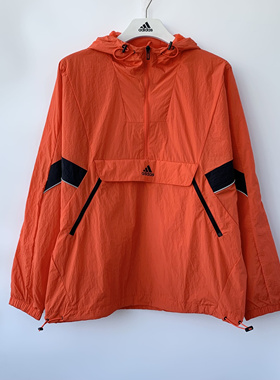 光雨体育--阿迪达斯 男子 梭织速干 连帽防风运动夹克外套 H40214