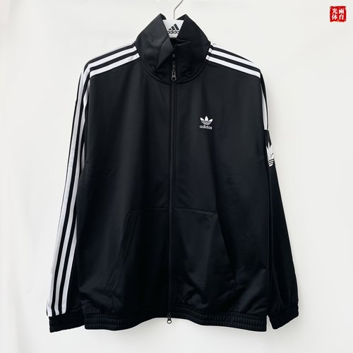 三叶草休闲男子立领复古运动夹克