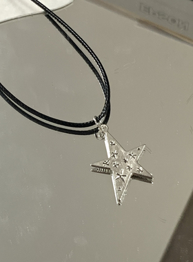 星星派对｜原创小众ins个性百搭Y2K复古千禧星星合金吊坠钛钢项链