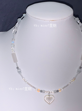 心霞｜原创小众设计清新可爱ins高级简约捷克珠串珠项链锁骨链