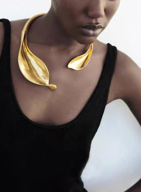 小众ZA夏季新品夸张欧美开口颈链