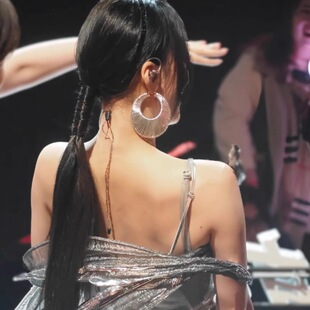 张韶涵同款椭圆心编织耳环复古个性轻奢高级感夸张大耳圈礼服配饰