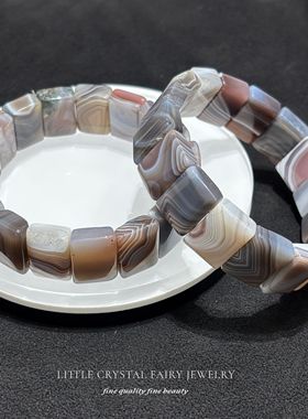 天然波斯玛瑙长方形手牌手链可diy原创水晶饰品文艺礼物外贸首饰