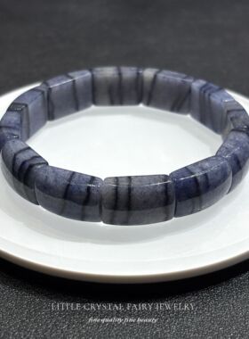天然蓝色东陵玉手排手牌手串手链diy串珠材料原创女生男生礼物
