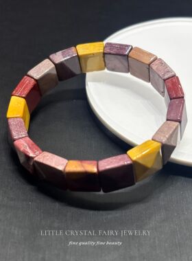 天然蛋黄石手排手链diy原创diy水晶礼物女生文玩珠宝外贸饰品小众