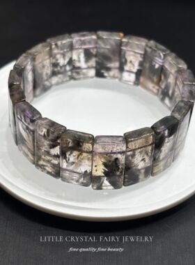 天然极光23手牌手排diy原创水晶手串女生首饰文艺风文玩礼物