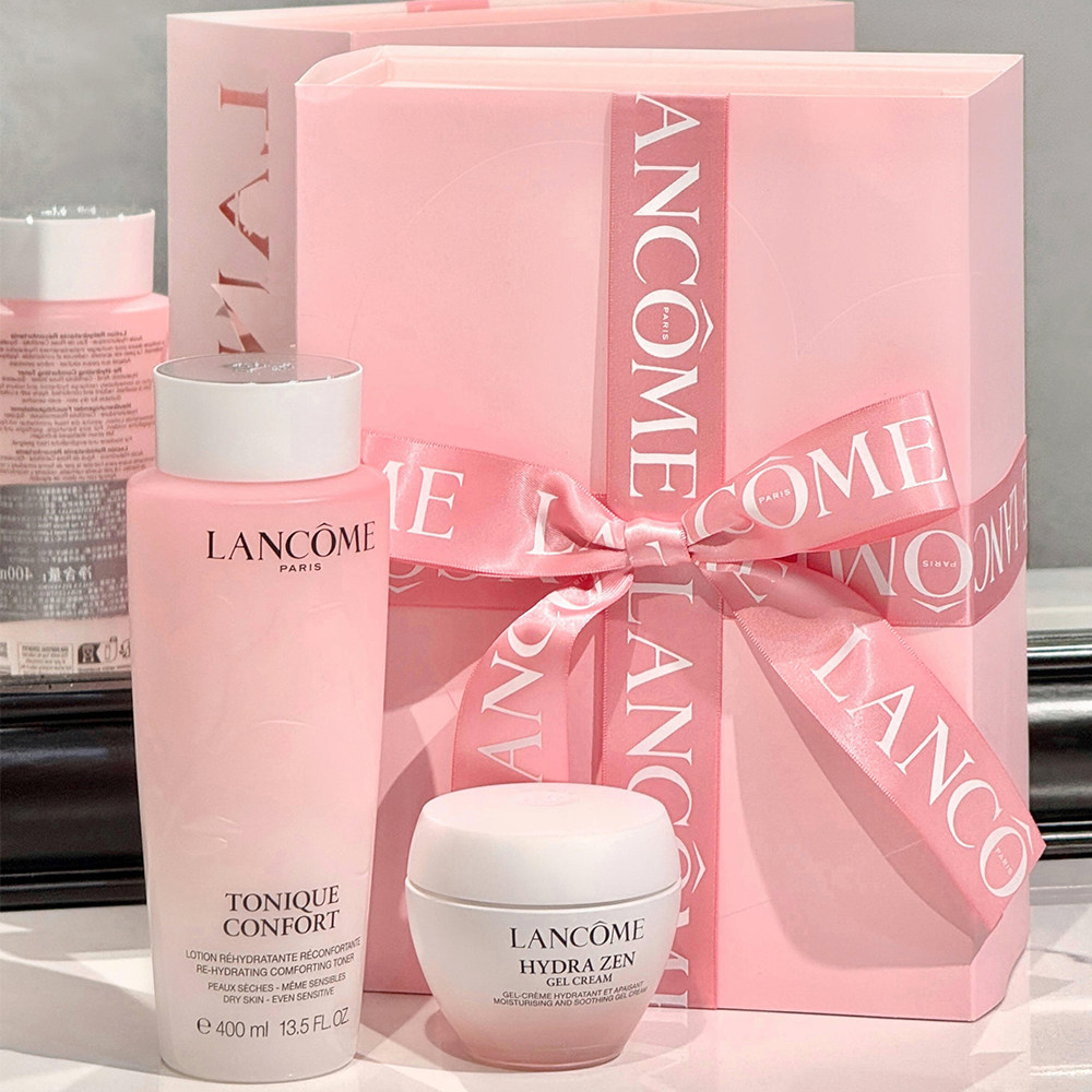 Lancome/兰蔻全新大粉水400ml保湿补水舒缓爽肤水柔肤水礼盒套装