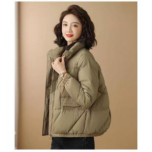 棉服女短款 韩版 小个子棉衣加厚保暖显瘦立领棉袄外套 新款 2024冬季