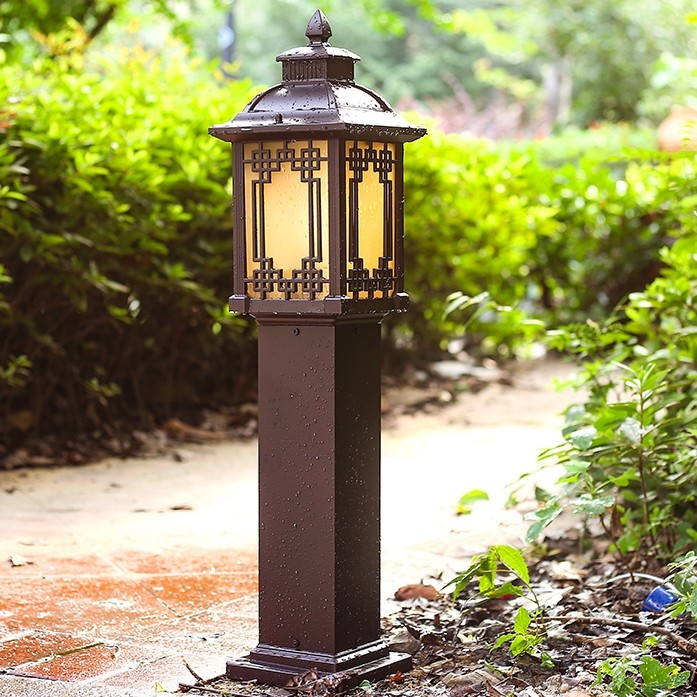 新中式led草坪别墅户外灯防水欧式室外花园小区草地庭院公园路灯