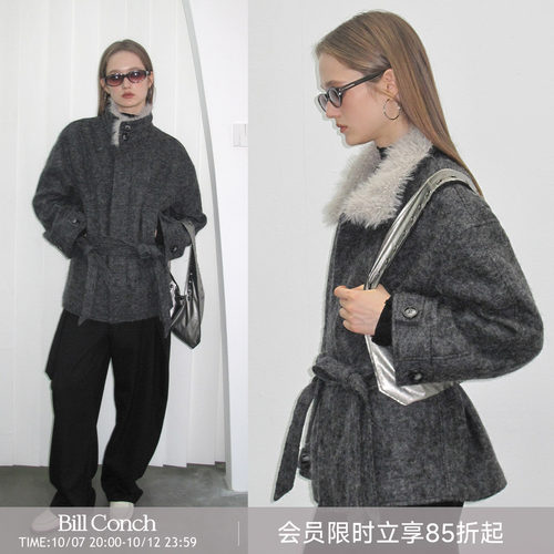 中长款绵羊毛大衣BiLLconch