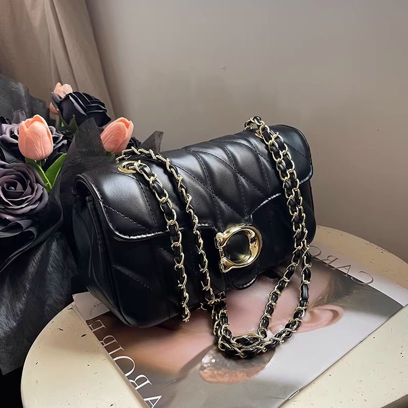 2025新款小香风菱格链条包女轻奢单肩斜挎包高级感百搭腋下包包