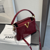 包包女款 斜挎包红色包包高级感新娘女包 2025轻奢戴妃包手提包时尚