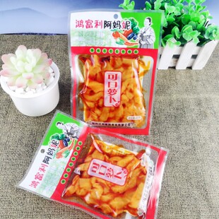 鸿富利阿妈妮可口萝卜60克*10袋包邮袋装萝卜下饭菜盐水腌菜