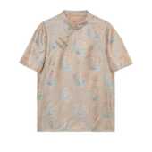 蜀锦桑蚕丝立领奥黛上衣中国风气质女装 新中式 C515172 晞月