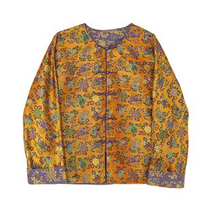 【君瑜】新中式蜀锦桑蚕丝复古时尚提花气质休闲外套女装C515208