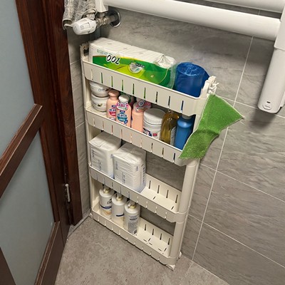 10cm缝隙超窄柜边缝置物架