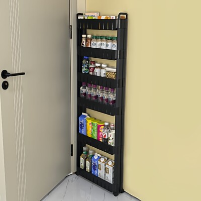 厨房冰箱侧门极窄缝隙收纳架