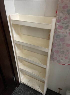 10cm公分宽窄缝夹缝置物架厨房厕所多层可移动储物架极窄收纳柜