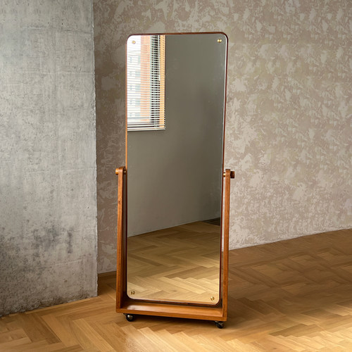 可旋转可移动双面试衣镜度仓原创