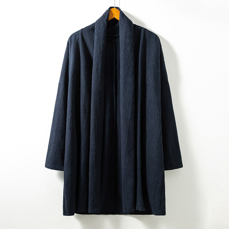 秋季古风开襟棉麻披风外套男中国风禅服道袍开衫宽松大码帅气大衣,男装,大码上装,淘宝优惠券,粉丝福利购,淘宝优惠卷