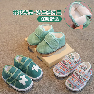 儿童手工棉鞋婴儿二千层底布鞋男女童宝宝1-6岁3棉花加厚学步冬季