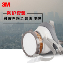 3M1201系列防毒面具尘毒防护组合喷漆防护工业粉尘装修甲醛防护