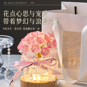 玫瑰花小夜灯生日礼物女生创意手工diy实用小众高级七夕送女朋友