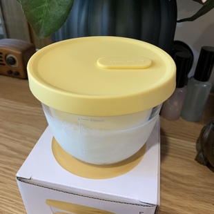 乐扣乐扣耐热玻璃保鲜盒可微波炉硅胶盖带透气孔340ml辅食盒零食