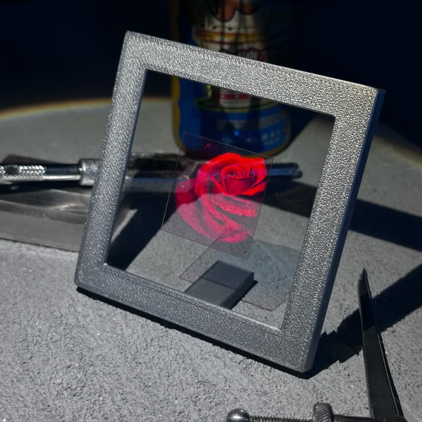 全息照片简约教师节礼物爱意表达